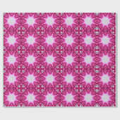 Papier Cadeau Mandala fractal rose - impression florale (Plat)