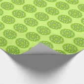 Papier Cadeau Mandala motif dans les tons vert citron (Coin)