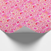 Papier Cadeau Mandala motif, tons rose et corail (Coin)