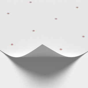 Papier Cadeau Mandala papillon floral   Design d'art Boho pourpr