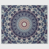 Papier Cadeau Mandala ronde sans couture motif arabe k (Plat)