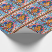 Papier Cadeau Mandala tibétain oriental frais de tatouage d'un (Coin)