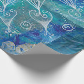 Papier Cadeau Mandala türkis et bleu (Coin)