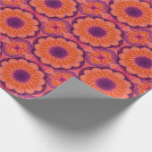 Papier Cadeau Mandala violet orange (Coin)