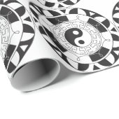 Papier Cadeau Mandala Yin Yang (Coin rond)