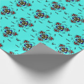 Papier Cadeau Mandala Zen Turquoise (Coin)