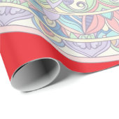 Papier Cadeau Mandala Zen Yoga Spiritual  (Coin rond)