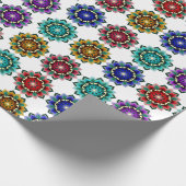 Papier Cadeau Mandalan de différentes couleurs (Coin)