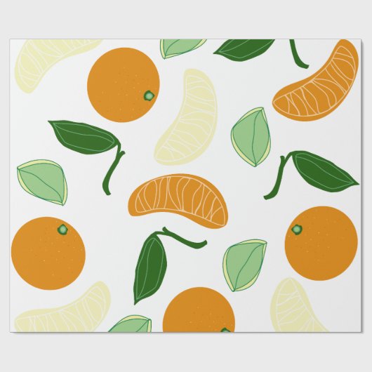 Papier Cadeau Mandarin (Plat)