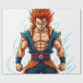 Papier Cadeau manga hero otaku web merch decal (Plat)