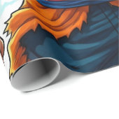 Papier Cadeau manga hero otaku web merch decal (Coin rond)