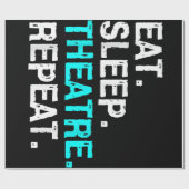Papier Cadeau Manger Théâtre du sommeil Répéter (Plat)