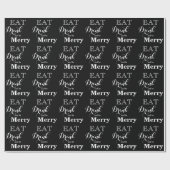 Papier Cadeau Mangez Boire et soyez Joyeux (Plat)