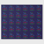 Papier Cadeau Mangez, buvez et soyez joyeux, Fêtes de Noël, ZSSP (Plat)