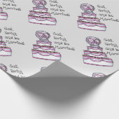 Papier Cadeau Mangez, buvez et soyez mariés (Coin)