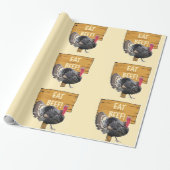 Papier Cadeau Mangez du papier d'enveloppement de boeuf (Déroulé)