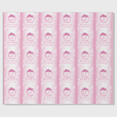 Papier Cadeau Mangez et soyez mariés | Mariage rose (Plat)