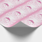 Papier Cadeau Mangez et soyez mariés | Mariage rose (Coin)