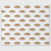 Papier Cadeau Mangez plus de plantes frais motivation salade let (Plat)