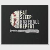 Papier Cadeau Mangez Sleep Baseball Répéter Funny Baseball Playe (Plat)