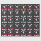 Papier Cadeau Mangez Sleep KPop Répéter Kawaii Panda (Plat)