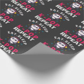 Papier Cadeau Mangez Sleep KPop Répéter Kawaii Panda (Coin)