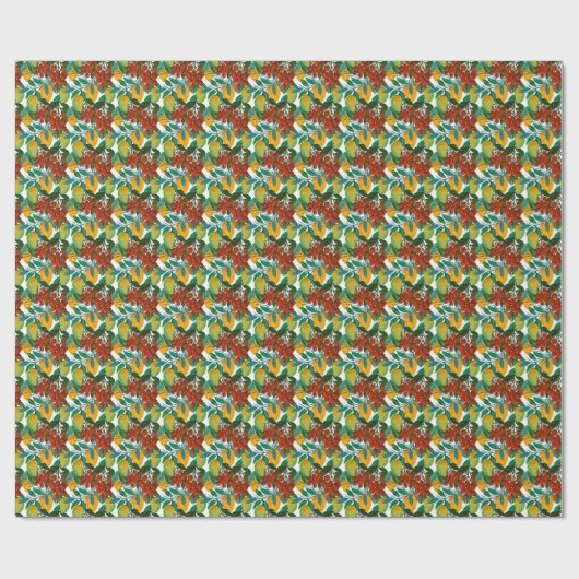 Papier Cadeau Mango exotique : Été sans joint (Plat)