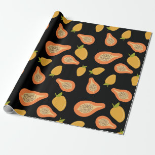 Papier Cadeau mangue et papaye