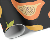 Papier Cadeau mangue et papaye (Coin rond)