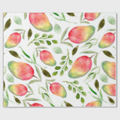 Papier Cadeau Mangues aquarelles | MOTIF | Fruit (Plat)