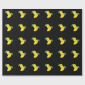 Papier Cadeau Mangues jaunes (Plat)