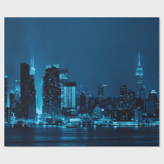 Papier Cadeau Manhattan midtown skyscrapers and New York City sk (Plat)