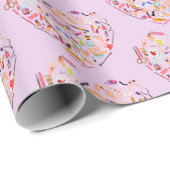 Papier Cadeau Manicuriste Nail Technicien Outil Coeur (Coin rond)