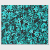 Papier Cadeau Manie du turquoise... (Plat)