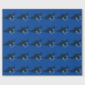 Papier Cadeau Manta Ray (Plat)