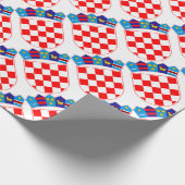Papier Cadeau Manteau des bras de la Croatie, emblème croate, (Coin)