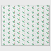 Papier Cadeau Manteau doux Routé Terrier Anniversaire (Plat)