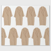 Papier Cadeau Manteau long de printemps (Plat)