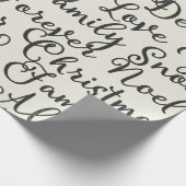 Papier Cadeau Manuscrit. Noël (Coin)