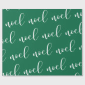 Papier Cadeau Manuscrit vert de Noël de Noel | (Plat)
