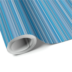 Papier Cadeau Many multi-colored stripes in the blue...