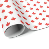Papier Cadeau Maple Leaf, Canada, (Coin rond)