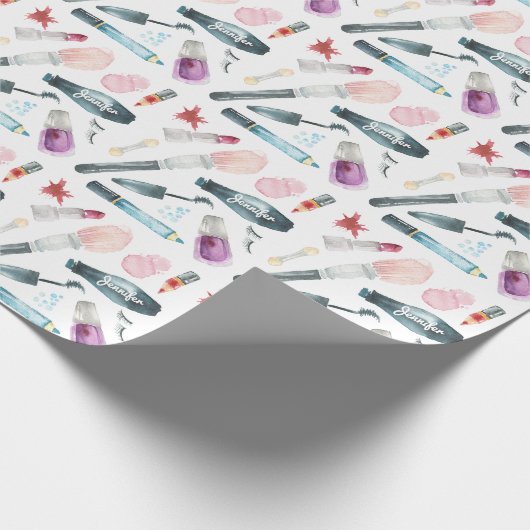 Papier Cadeau Maquillage Aquarelle (Coin)