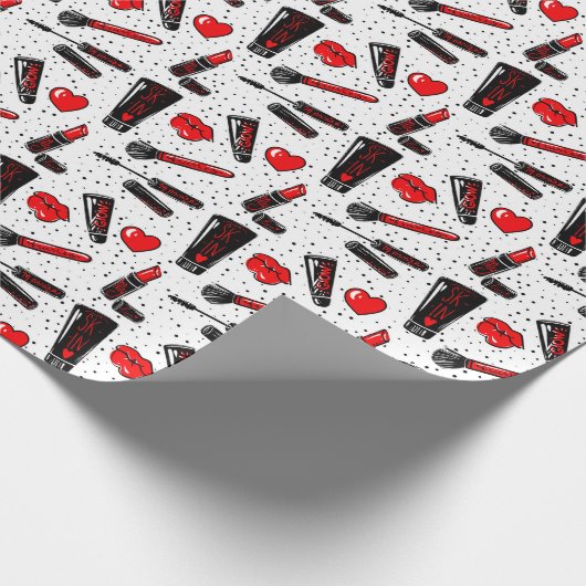 Papier Cadeau Maquillage de beauté (Coin)