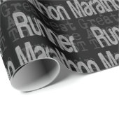 Papier Cadeau Marathon Runner (Coin rond)