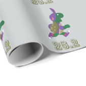 Papier Cadeau Marathon Turtle Runner (Coin rond)