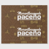 Papier Cadeau Maravillosamente paceño (Plat)