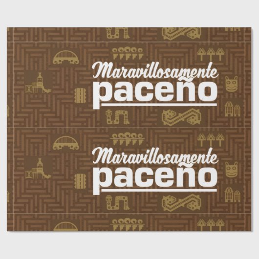 Papier Cadeau Maravillosamente paceño (Plat)