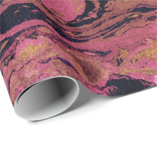 Papier Cadeau Marbre, aquarelle (Coin rond)