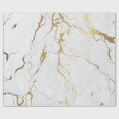 Papier Cadeau Marbré Avec Du Grain D'Or (Plat)